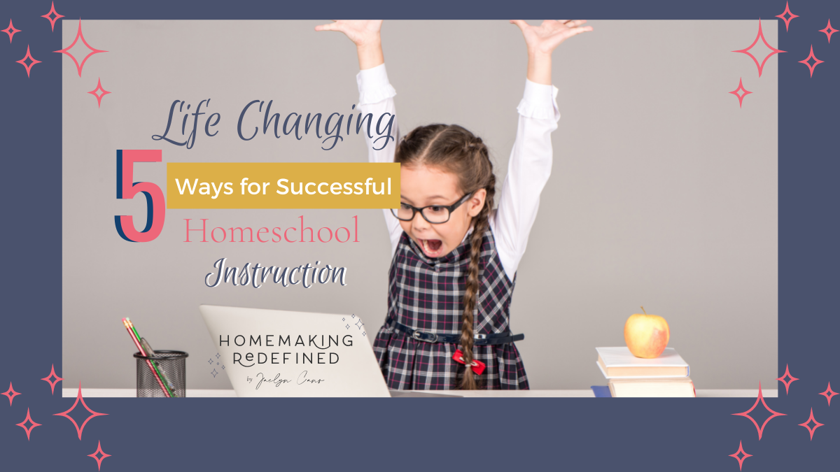 student throws hands up in excitement about her virtual homeschool learning experience using a learning strategies she is familiar with.